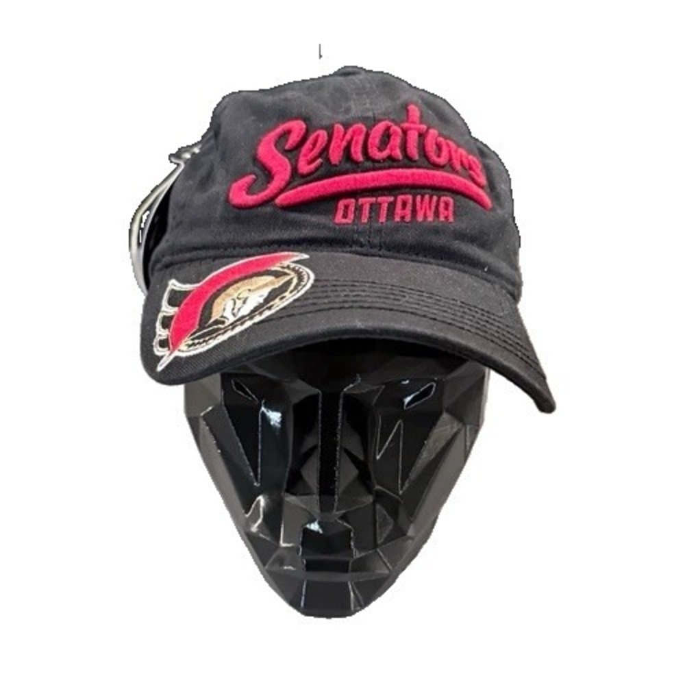 NWT Zephyr Ottawa Senators Hat Cap Black Script Logo Strapback Y2K 2000s NHL